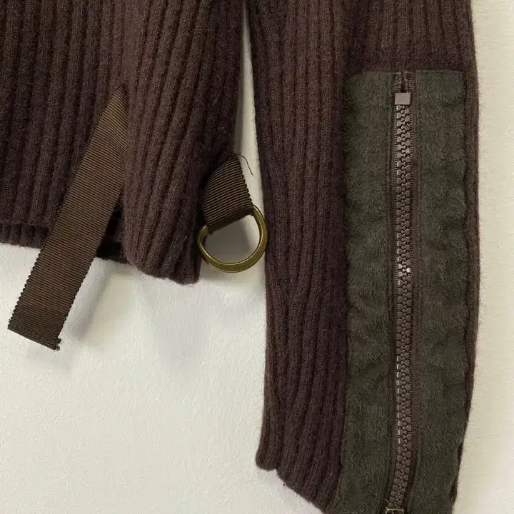 [BUNJANG] R.P.B DUE Wool Knit Zip-Up Sweater / 빈티지 R.P.B DUE 집업 디테일 울 니트