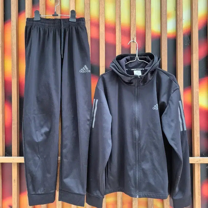 [BUNJANG] Adidas Training Suit Set - Black, M / 아디다스 트레이닝복 세트 블랙mㅎ
