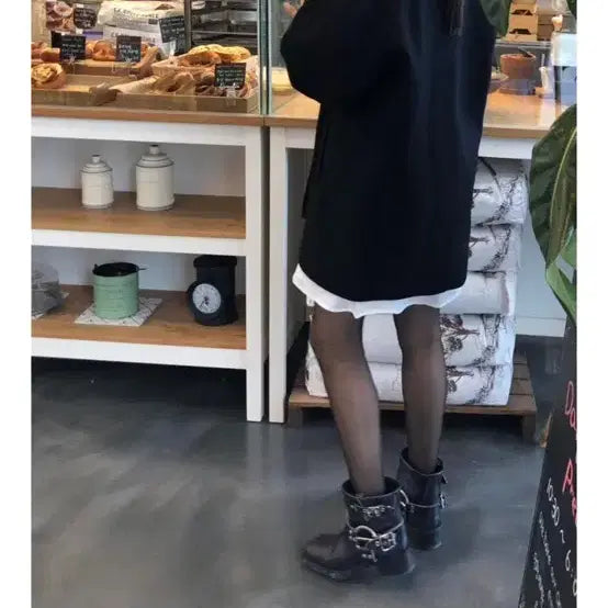 [BUNJANG] Ecris Balmacaan Coat Black / 에크리스 발마칸코트 블랙