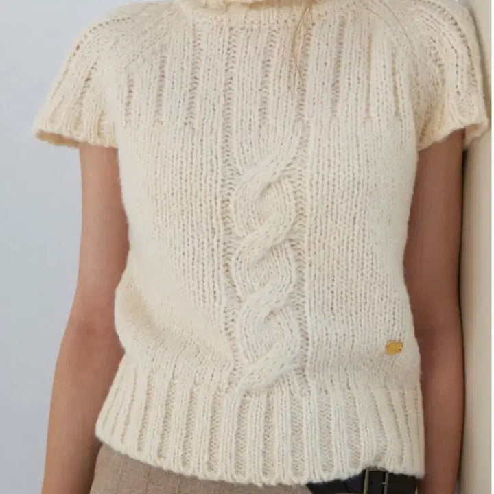 [BUNJANG] A-Ran Turtleneck Knit Sweater / 어랜 터틀넥 니트(핑크, 크림)