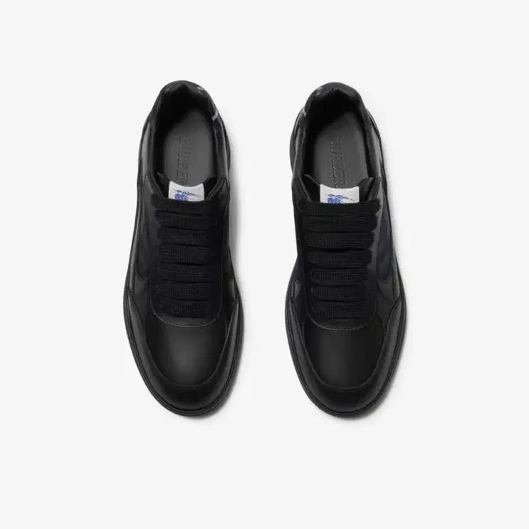 [BUNJANG] Burberry Leather Check Terrace Sneakers / 버버리 레더 체크 테라스 스니커즈 블랙 (42.5)