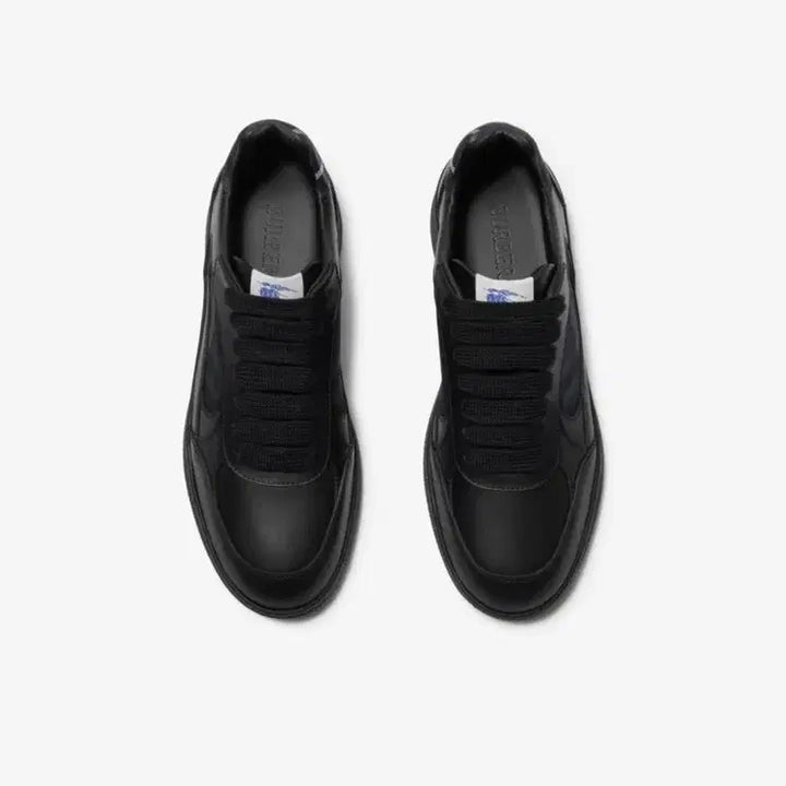 [BUNJANG] Burberry Leather Check Terrace Sneakers / 버버리 레더 체크 테라스 스니커즈 블랙 (42.5)