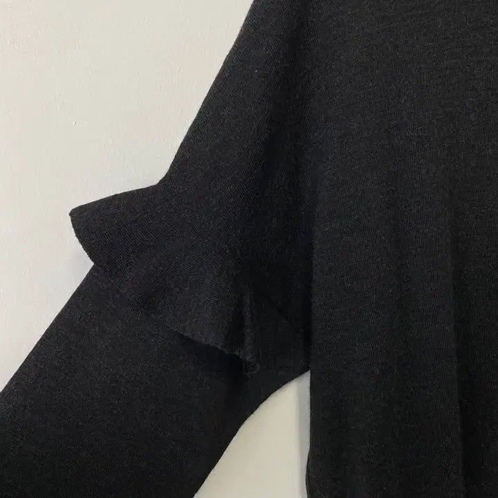 [BUNJANG] MICHEL KLEIN PARIS Ruffle Sleeve Wool Knit Top / 빈티지 MICHEL KLEIN PARIS 러플 슬리브 울니트