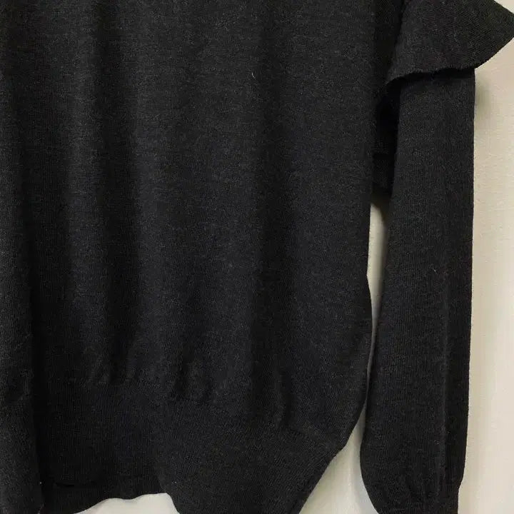 [BUNJANG] MICHEL KLEIN PARIS Ruffle Sleeve Wool Knit Top / 빈티지 MICHEL KLEIN PARIS 러플 슬리브 울니트