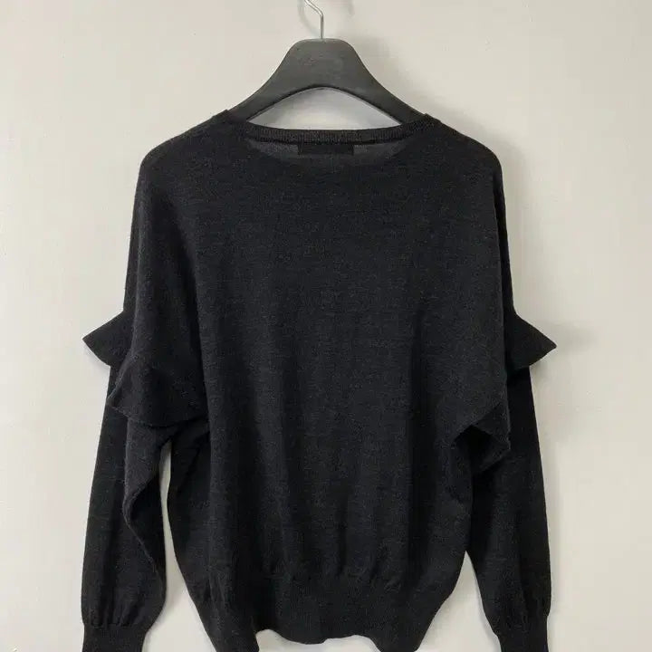 [BUNJANG] MICHEL KLEIN PARIS Ruffle Sleeve Wool Knit Top / 빈티지 MICHEL KLEIN PARIS 러플 슬리브 울니트