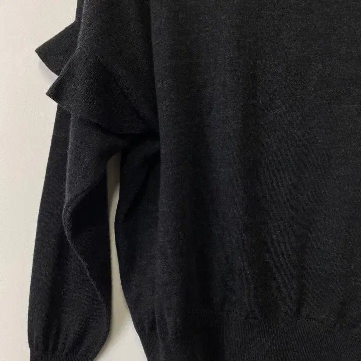 [BUNJANG] MICHEL KLEIN PARIS Ruffle Sleeve Wool Knit Top / 빈티지 MICHEL KLEIN PARIS 러플 슬리브 울니트