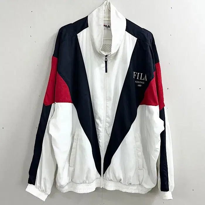 [BUNJANG] Fila Oversized Windbreaker Jacket / 빈티지 휠라 오버핏 바람막이 XXXL