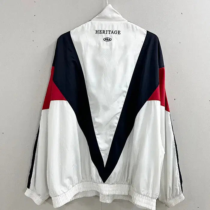[BUNJANG] Fila Oversized Windbreaker Jacket / 빈티지 휠라 오버핏 바람막이 XXXL