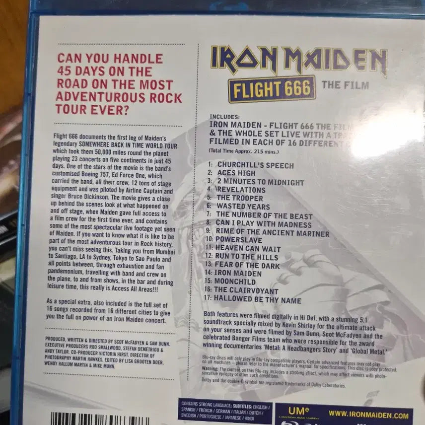 [BUNJANG] Iron Maiden Flight 666 Blu-ray / 아이언 메이든 Flight 666 블루레이