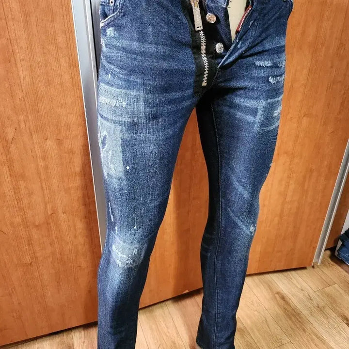 [BUNJANG] DSQUARED2 Spandex Painting Jeans / DSQUARED2디스퀘어드2스판페인팅청바지46입니다만약30정도