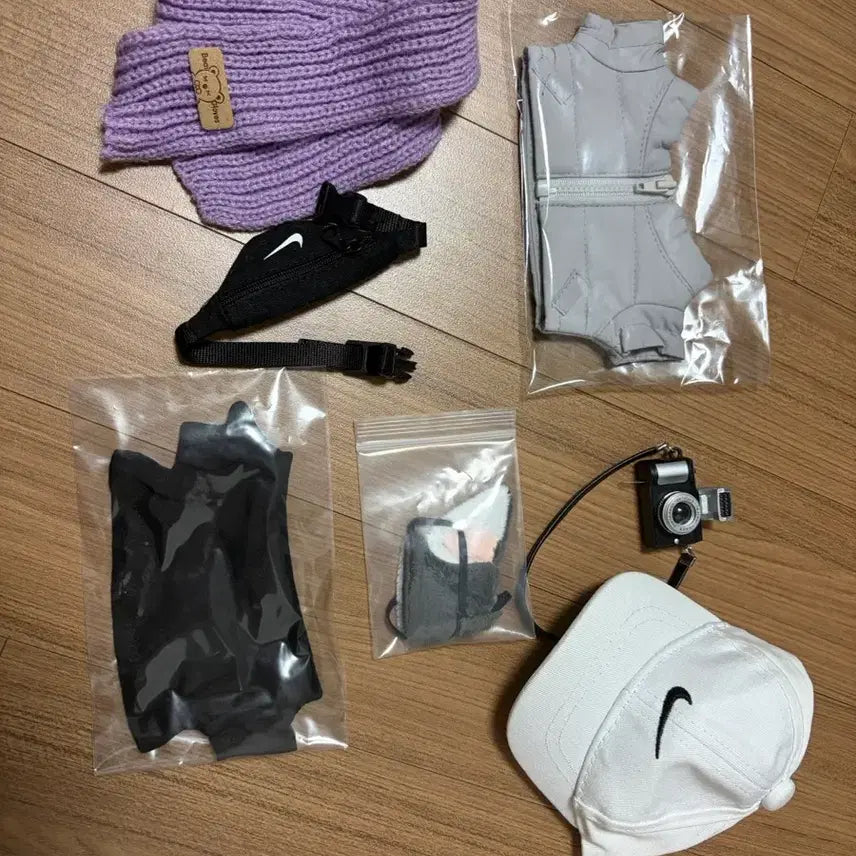 [BUNJANG] Junmyeong 20cm Doll Casual Outfit Set / 20cm 솜인형용 준멍씨 패딩 목티 포함 케주얼룩 세트