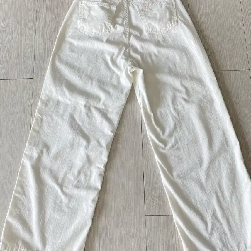 [BUNJANG] Beidelli White Denim Wide Pants / 화이트 데님 와이드 팬츠