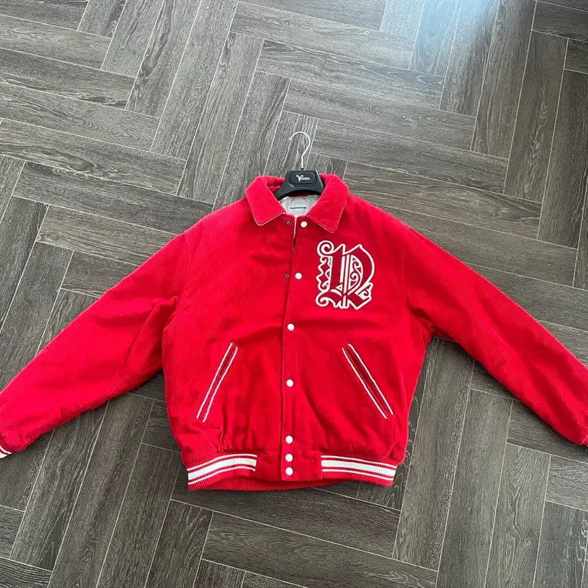 [BUNJANG] thisisneverthat Corduroy Varsity Jacket Red M / 디스이즈네버댓 코듀로이 바시티 자켓 레드 m