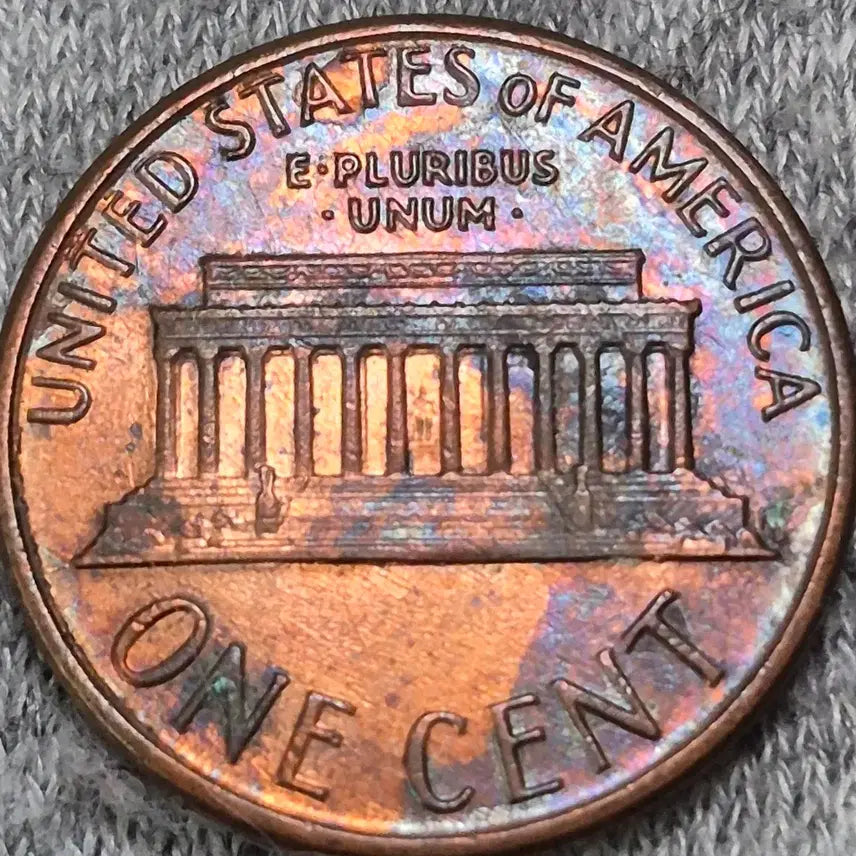 [BUNJANG] 1988 US Lincoln Penny Coin / 1988년p 미국 링컨 페니 ,레인보우톤 주화