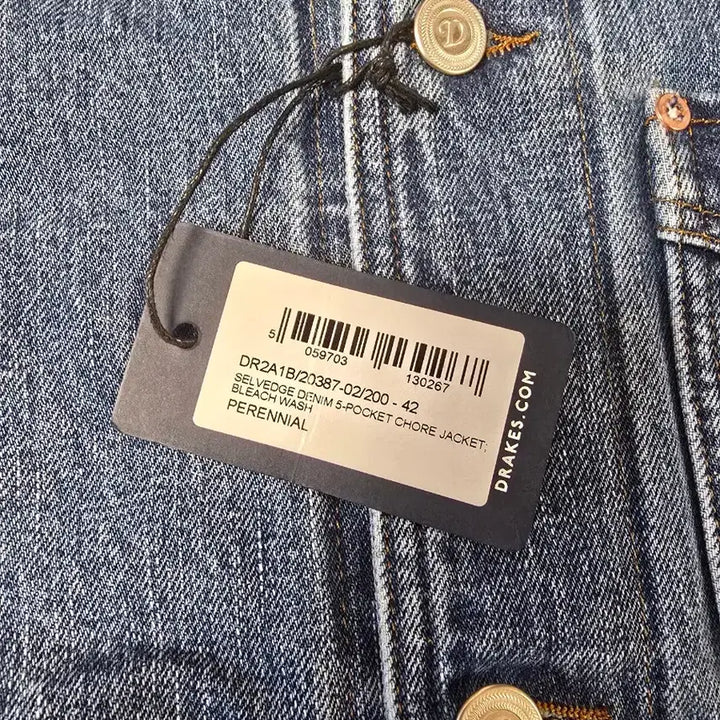[BUNJANG] Drake's Denim Chore Jacket / 드레익스 데님 초어 자켓 판매.