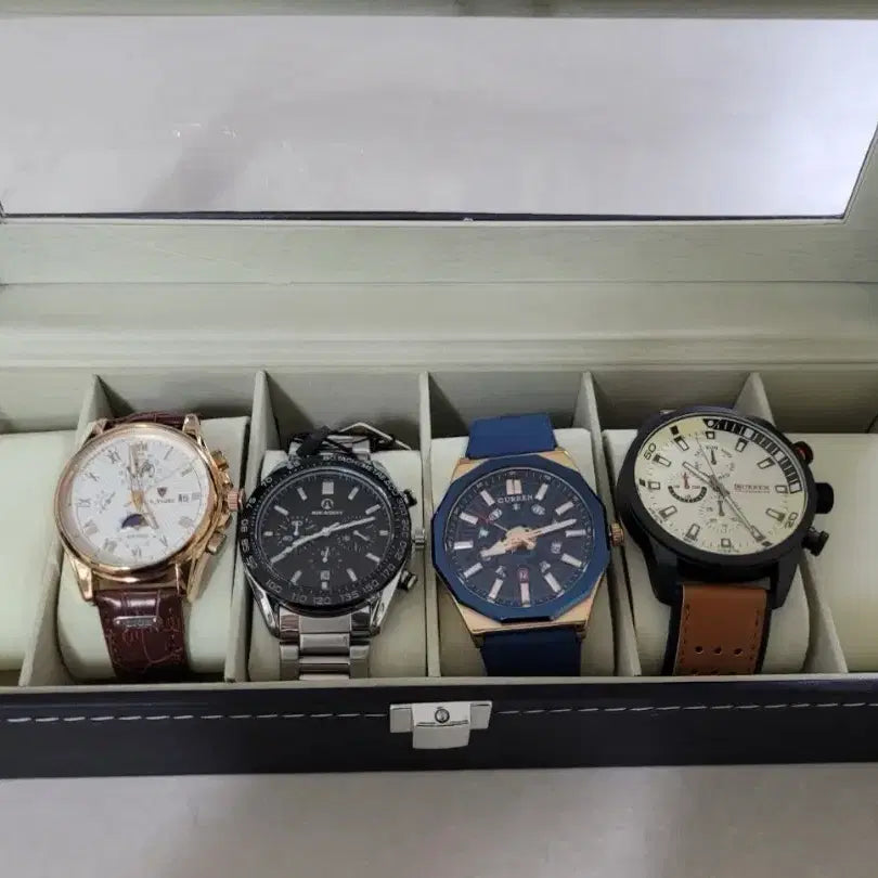 [BUNJANG] Men's Watch Set / 남자 시계 4개랑 보관함