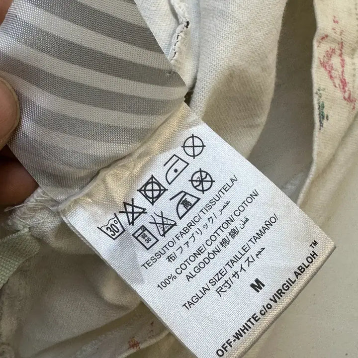 [BUNJANG] Off-White Galaxy Painted Arrow Long Sleeve Shirt / 오프화이트 갤럭시 페인티드 애로우 롱슬리브