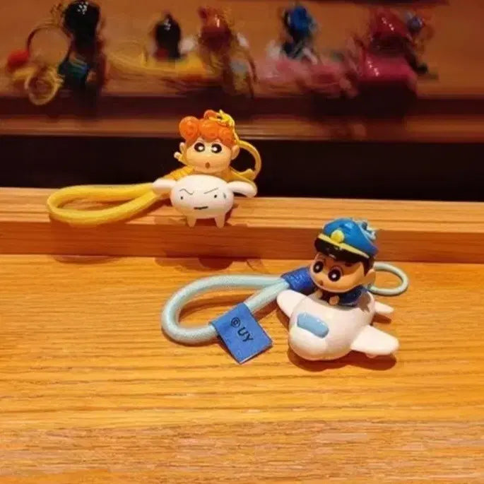 [BUNJANG] Crayon Shin-chan Figure Keyring Set / 짱구,짱아 스트랩 피규어키링 새제품