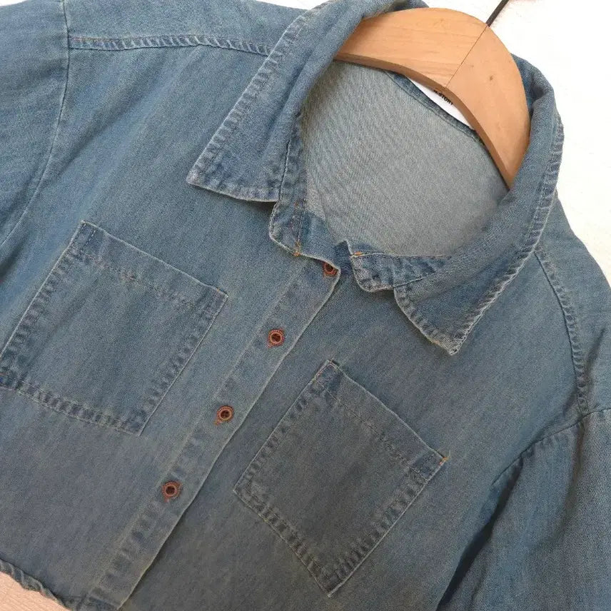 [BUNJANG] Denim Blouse / 데님블라우스