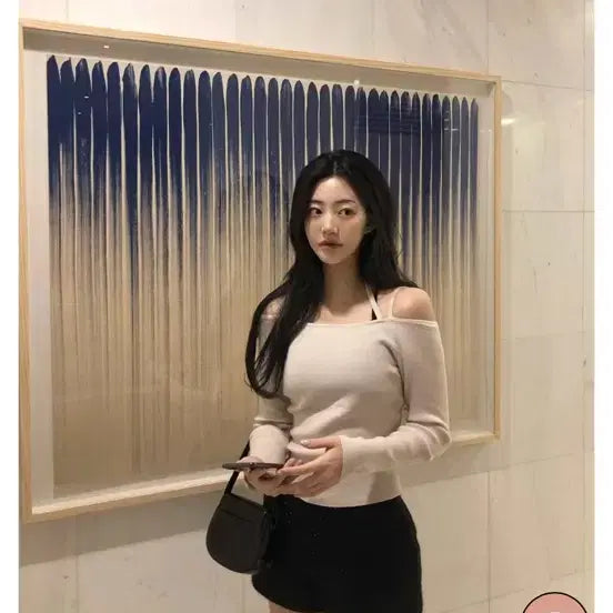 [BUNJANG] zaenio Triple Strap Off-shoulder Top / 제니오 zaenio 트리플 스트랩 오프숄더