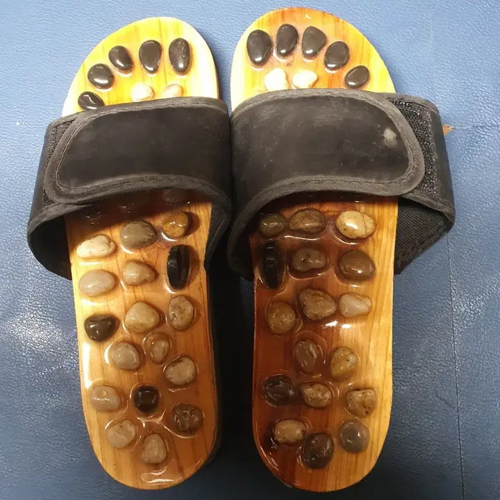 [BUNJANG] Unisex Acupressure Slippers / 남녀공용 돌 지압 슬리퍼 건강 샌들 새상품
