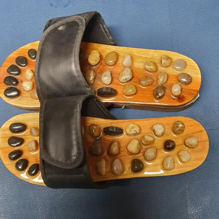 [BUNJANG] Unisex Acupressure Slippers / 남녀공용 돌 지압 슬리퍼 건강 샌들 새상품