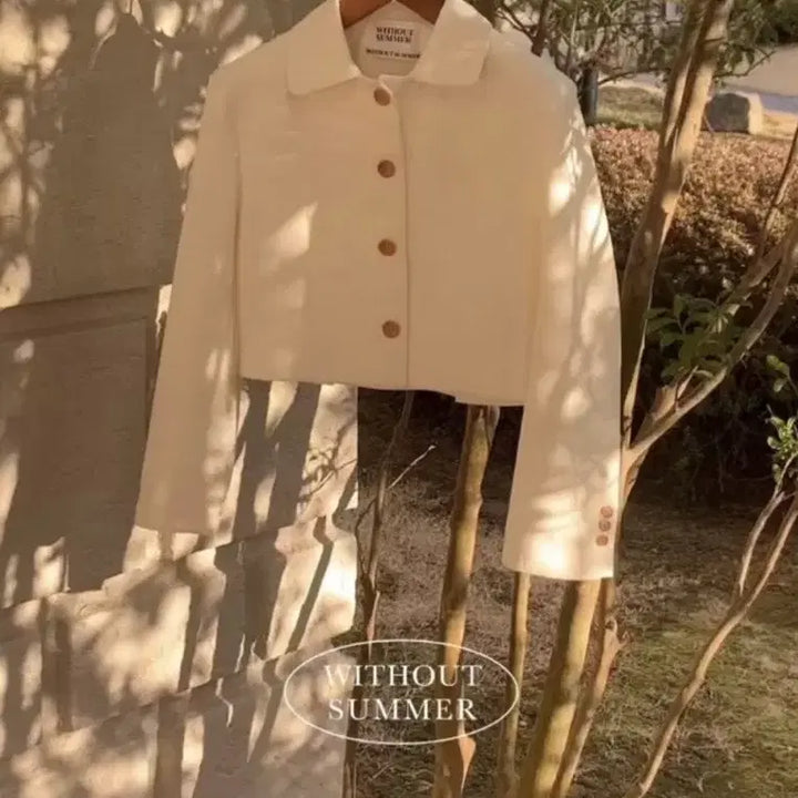 [BUNJANG] Without Summer Tweed Crop Bread Jacket / 위드아웃썸머 트위드 크롭 브레드 자켓