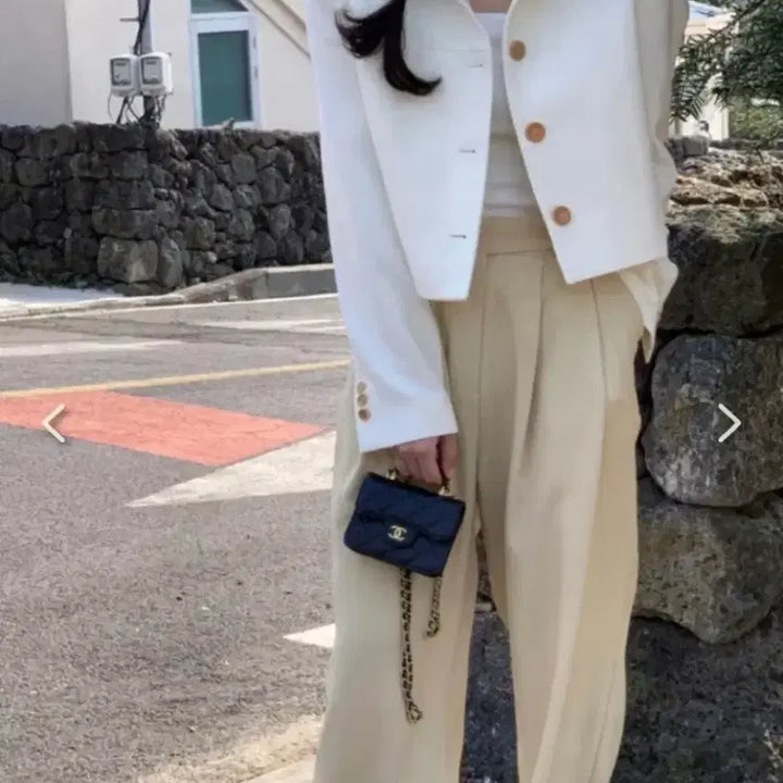 [BUNJANG] Without Summer Tweed Crop Bread Jacket / 위드아웃썸머 트위드 크롭 브레드 자켓