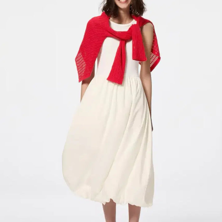 [BUNJANG] GU Ivory Midi Dress / 새상품)GU 아이보리 원피스