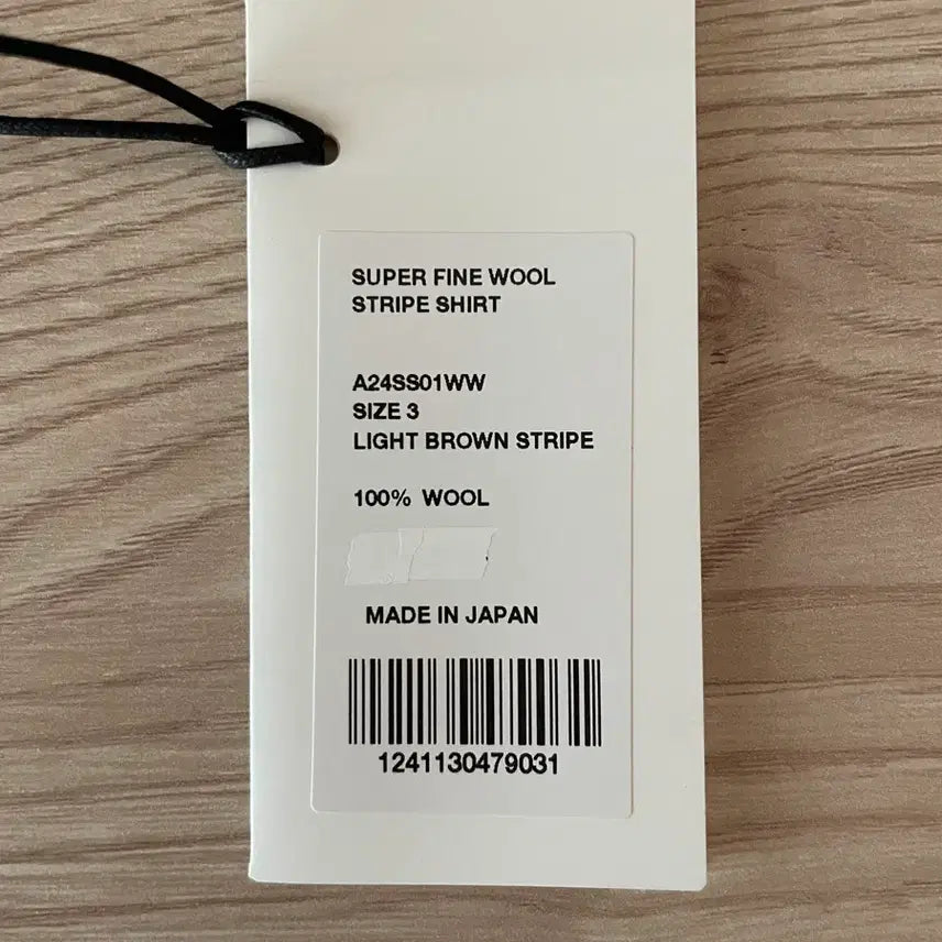 [BUNJANG] Auralee 24SS Wool Stripe Shirt / 오라리 24SS 울 스트라이프 셔츠