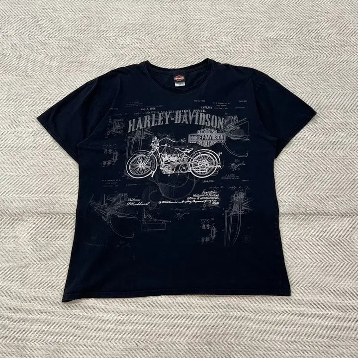 [BUNJANG] Harley-Davidson Printed T-Shirt / 할리데이비슨 프린팅반팔티 r3076