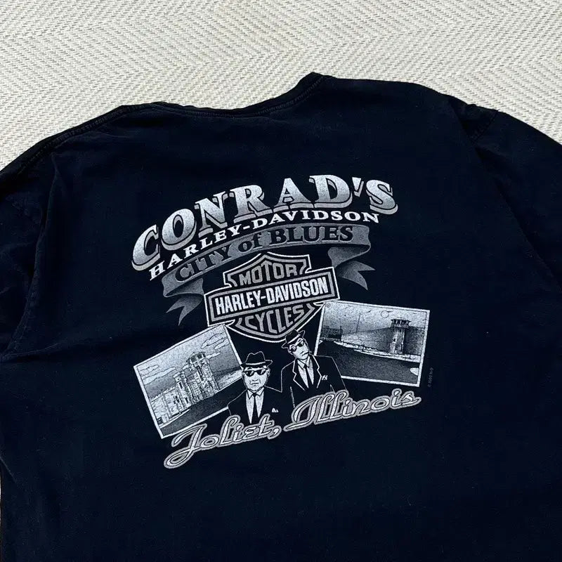 [BUNJANG] Harley-Davidson Printed T-Shirt / 할리데이비슨 프린팅반팔티 r3076