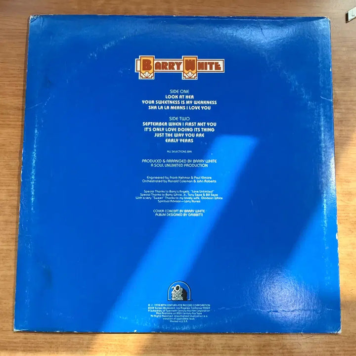 [BUNJANG] Barry White Vinyl Record / (미국초반) Barry White