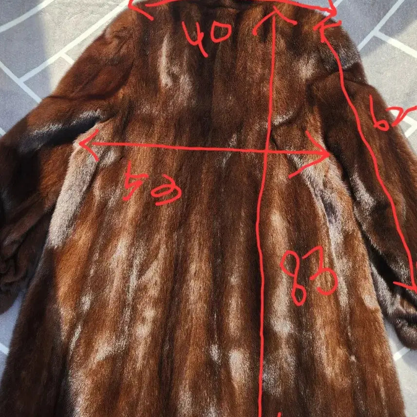 [BUNJANG] JINDRO Brown Mink Coat / JINDRO 진도로 고급 밍크 코트