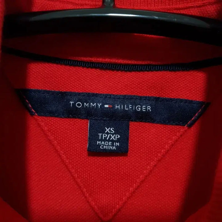 [BUNJANG] Tommy Hilfiger Women's Patterned Short-Sleeved Polo Shirt / 타미힐피거 여성 패턴 반팔 카라티 XS_S1651