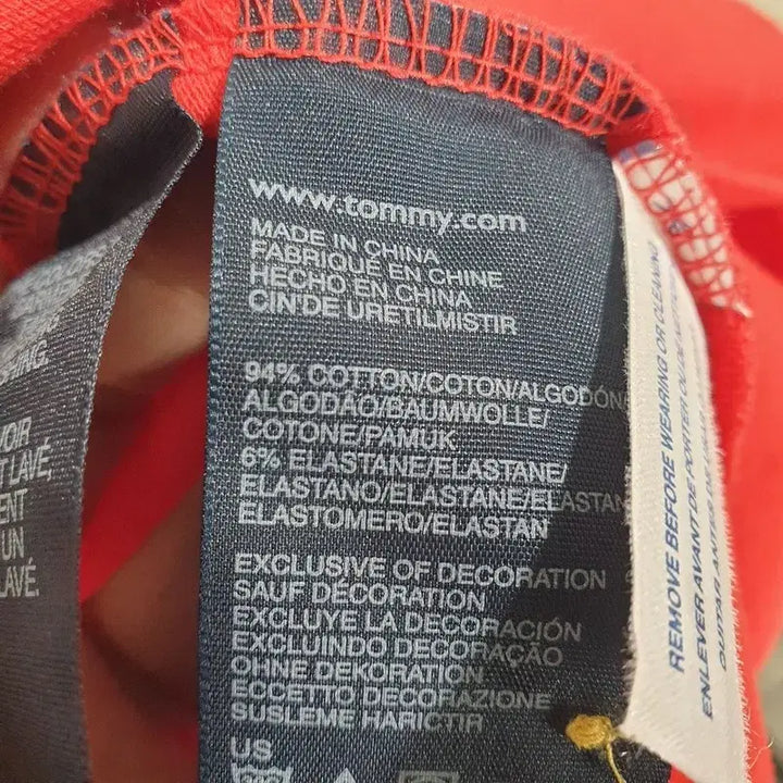 [BUNJANG] Tommy Hilfiger Women's Patterned Short-Sleeved Polo Shirt / 타미힐피거 여성 패턴 반팔 카라티 XS_S1651