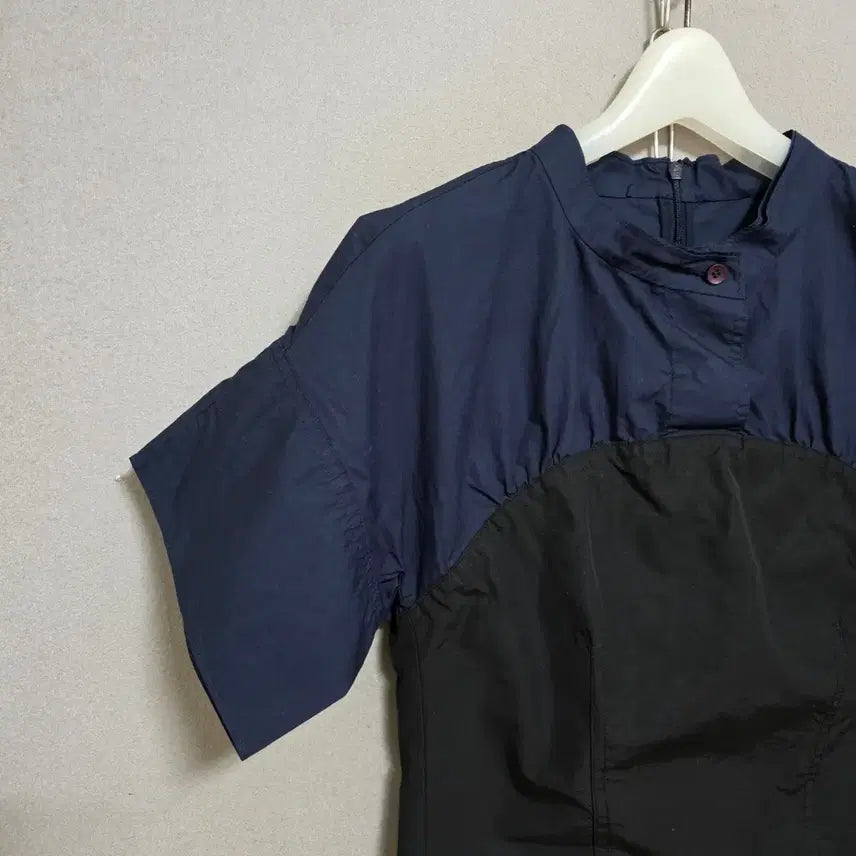 [BUNJANG] SJSJ Navy Blouse 44 / SJSJ 네이비 블라우스 44  n2806