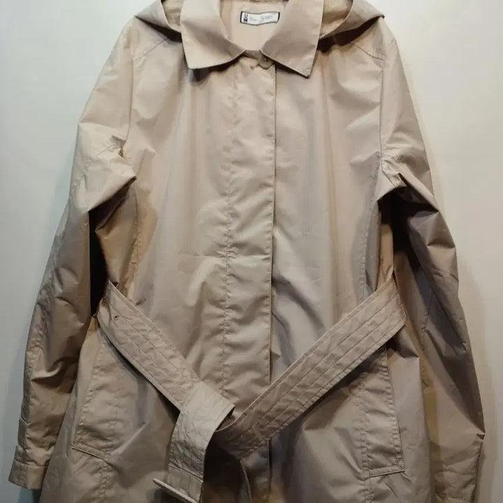 [BUNJANG] Hooded Trench Coat Beige 100 Size / 후드 트렌치 코트 베이지100사이즈봄가을  62216