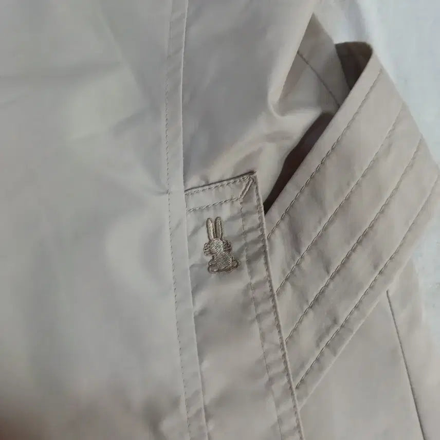 [BUNJANG] Hooded Trench Coat Beige 100 Size / 후드 트렌치 코트 베이지100사이즈봄가을  62216