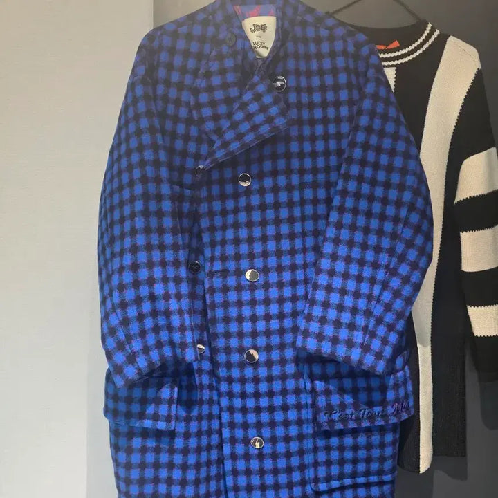 [BUNJANG] Lucky Chouette Check Pattern Coat / 럭키슈에뜨 코트