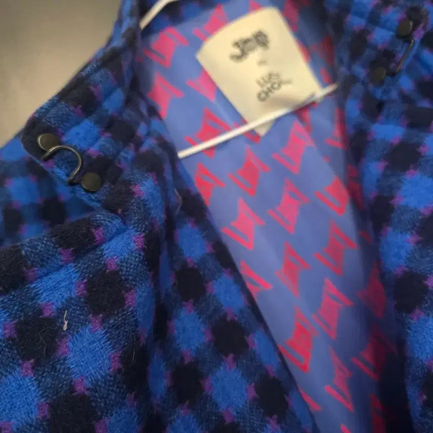 [BUNJANG] Lucky Chouette Check Pattern Coat / 럭키슈에뜨 코트