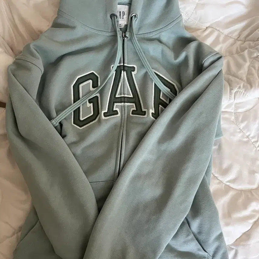 [BUNJANG] GAP Hooded Zip-up Mint / GAP 갭 후드 집업 민트