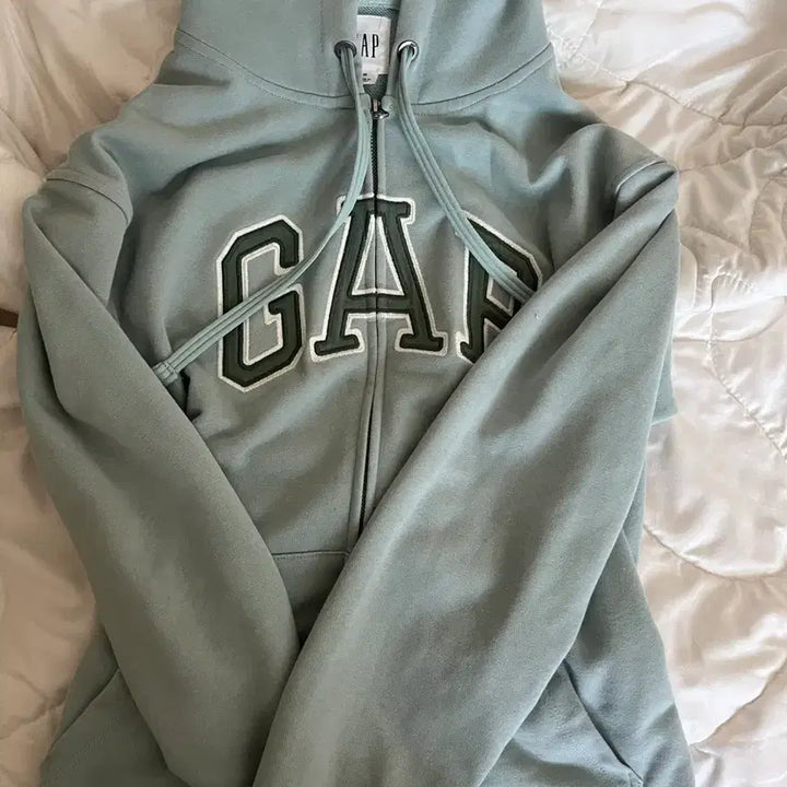 [BUNJANG] GAP Hooded Zip-up Mint / GAP 갭 후드 집업 민트