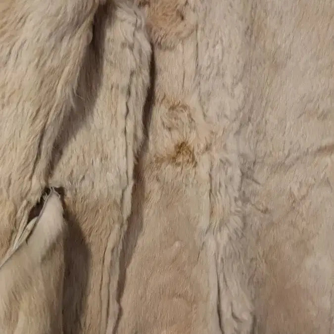 [BUNJANG] Natural Rabbit Fur Jacket / 천연 토끼털 (새)옷 55
