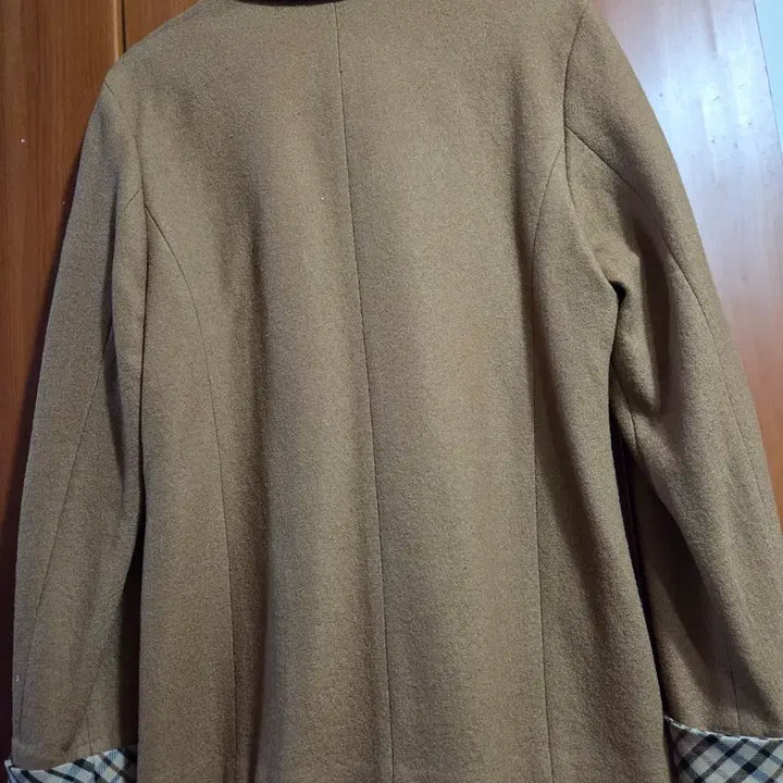 [BUNJANG] Daks Brown Check Collar Jacket / 닥스 브라운 체크 카라 쟈켓