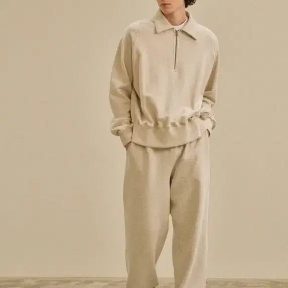 [BUNJANG] art if acts Campus Sweatpants Oatmeal / art if acts 아트이프액츠 캠퍼스 스웻팬츠 L 오트밀