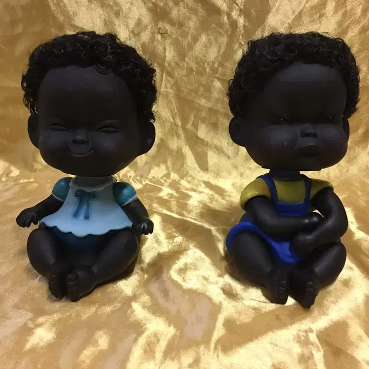 [BUNJANG] Unspecified Black Brothers Doll / 큰 시커먼스 형제 인형 / 요316