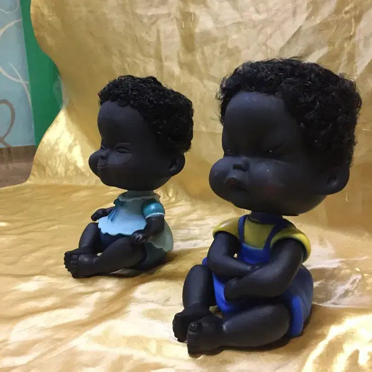 [BUNJANG] Unspecified Black Brothers Doll / 큰 시커먼스 형제 인형 / 요316