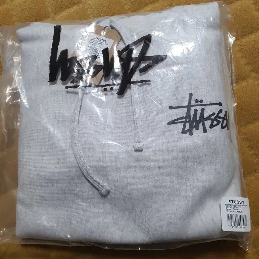 [BUNJANG] Stussy Basic Hoodie Gray XL / 스투시 베이직 후드티 그레이 XL