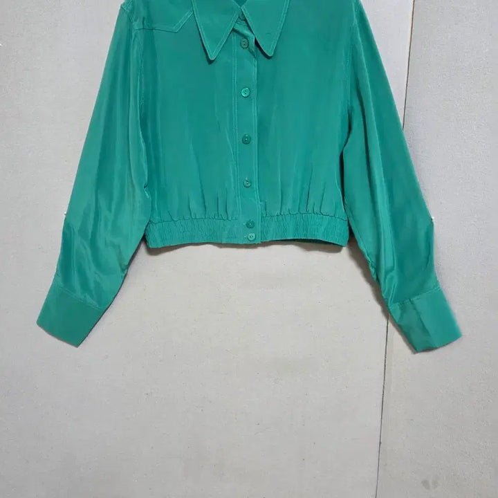 [SOLD OUT] 그린색 고급스런 실크 블라우스 36  n2815